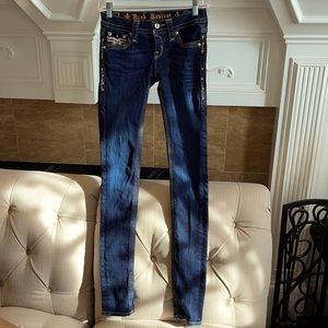 Z:Rock Revival Betty Embellished Dark Skinny Jeans